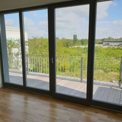 3 Zimmer DG-Wohnung mit Balkon und Terrasse im VirchowQuartier