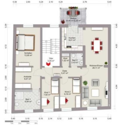 Familienfreundliche 4,5-Zimmer-Wohnung in ruhiger Lage