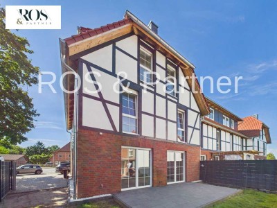 Exklusives Reihenendhaus im Fachwerkstil zur Miete – Neubau 2021 mit 6 Zimmern in Kirchhorst