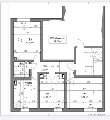 Schöne 3- Zimmer- Wohnung in Top- Lage von Münster