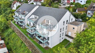 3-Zimmer-Wohnung mit großem Balkon, Fußbodenheizung & traumhafter Aussicht ins Kochertal