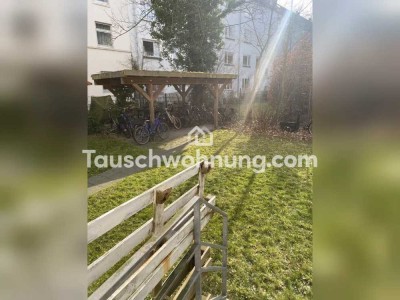 Tauschwohnung: Geräumige 3,5 Zimmer Wohnung mit 2 Gärten
