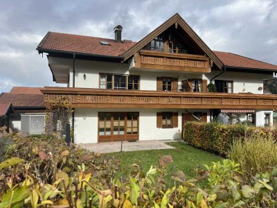 Schöne 3-Zimmer-EG-Wohnung mit Garten und Bergblick, beste Lage!