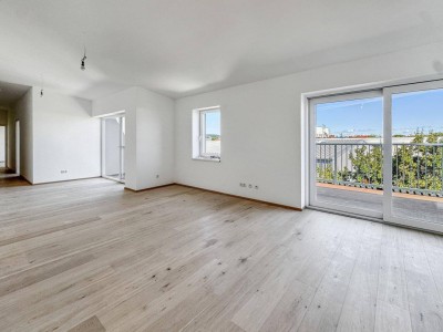Erstbezug | Neue und hochwertig ausgestattete Dachgeschosswohnung | großer Balkon