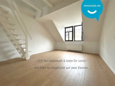 Dachgeschoss • 2-Raum • Wanne • in Chemnitz •  Maisonette • mal was anderes • jetzt MIETEN