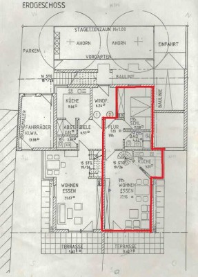 Gartenwohnung in zentraler ruhiger Lage