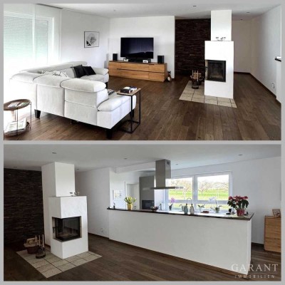 Luxuriöse Architektenvilla in exklusiver und absolut ruhiger Feldrandlage