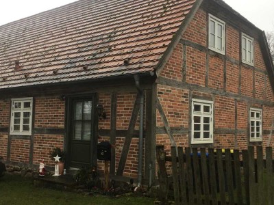 Attraktives Reihenendhaus, Denkmal, vollständig renoviert und aufgebaut mit 3-Zimmer in Walkendorf