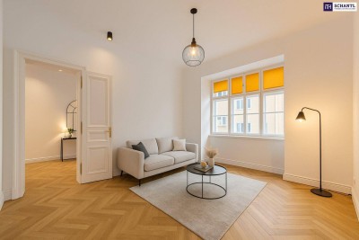 ++ Wohnen in Augartennähe ++ Erstklassig sanierte Altbauwohnung in ruhiger Seitenstraße in unmittelbarer Nähe zur U-Bahnstation Taborstraße + Top 8