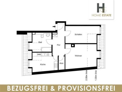 Charmantes DG-Zwei-Zimmer-Home – Provisonsfrei