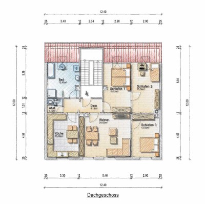 Charmante Dachgeschosswohnung im Herzen von Essen Steele