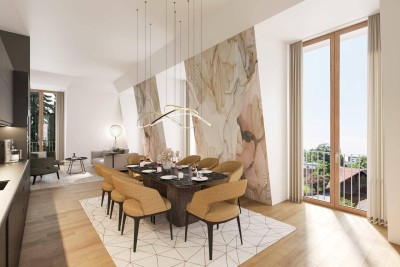 Villenviertel im Oberdorf - nur 4 Wohnungen: Dachgeschosswohnung mit phantastischem Ausblick