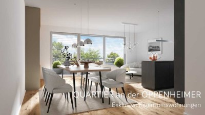 Exklusive 2-Zimmerwohnung mit Sonnenterrasse und Privatgarten im QUARTIER an der OPPENHEIMER!