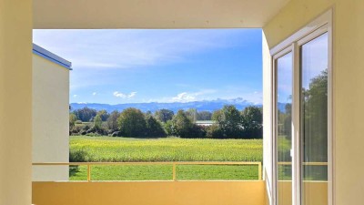 frisch renovierte Eigentumswohnung mit tollem Blick nach Süden auf den Sentis in der Schweiz