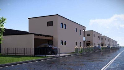 TOP! Haus mit Grundstück in Mattighofen Stadt - 5. Haus zum SENSATIONSPREIS! Erstbezug, Einfamilienhaus mit Carport und Garten in modernem Stil!