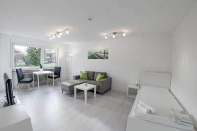 Möblierte 1-Zimmer Wohnung im EG mit Balkon