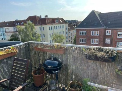 Maisonette Dachgeschoss-Wohnung mit Dachterrasse, vermietet