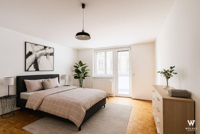 Erstbezug nach Renovierung! 3 Zimmer Wohnung mit Balkon und Lift
