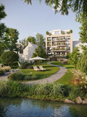 Schlossallee: Penthouse mit 4 Zimmern und Dachterrasse in Berlin-Niederschönhausen