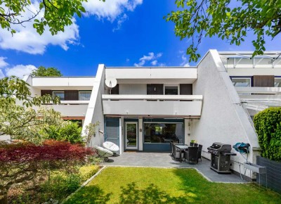 RENOVIERTES REIHENMITTELHAUS MIT TERRASSE, GARTEN, SAUNA & GARAGE IN HAAR