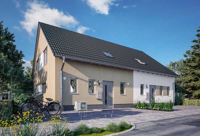 Provisionsfrei ! Doppelhaushälfte mit Grundstück in Oberkrämer OT Schwante - vollerschlossen !