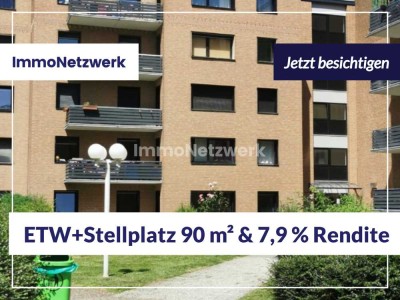 TOPRENDITE***starke Rendite ETW  & TG -Stellplatz im Wohnpark Bergheim Ahe***7,9 %