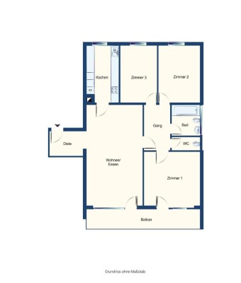 4-Zimmer Wohnung mit Balkon und Aufzug