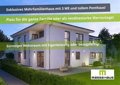 �� Neubau MFH mit 3 WE und exklusivem Penthaus - Platz für die ganze Familie oder als Wertanlage!