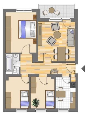 4-Zimmer-Wohnung in Mönchengladbach Lürrip