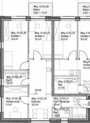 ERSTBEZUG NEUBAU - 3 Zi. Whg. inkl. Küche und Balkon (WG geeignet) - Harras/Sendling