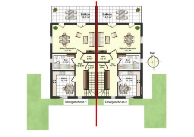 4-Zimmer-Wohnung mit großem Balkon in Freiburg St. Georgen