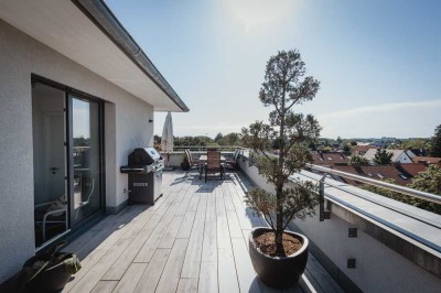 4-Zimmer-Dachterrassenwohnung über den Dächern von Aubing