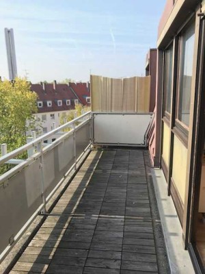 Großzügige 1-Zimmer-Wohnung mit großem Balkon