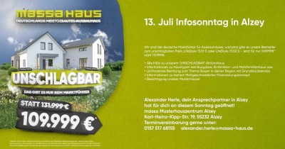 Großzügiger projektierter Bungalow mit 142 m² Wohnfläche in Worms - Weisenheim