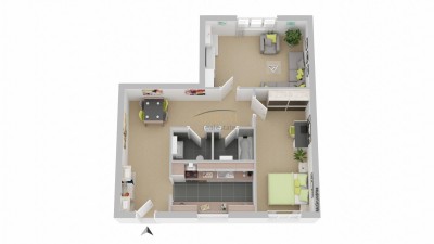 Helle 2-Zimmer-Wohnung mit Lift, Ruhelage