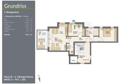 RESERVIERT: Barrierefreie ETW mit Balkon, Stellplatz, Nord/West-Ausrichtung