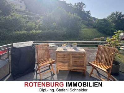 Gemütliche 3-Zimmer-Dach-Wohnung mit Balkon in grüner zentraler Lage in Rotenburg