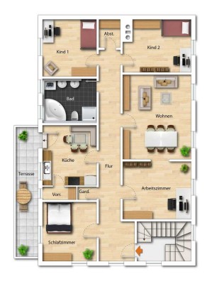 Exklusive 5 Zi. Wohnung der gehobenen Art