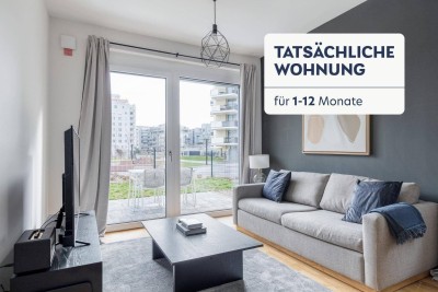 Garten-Wohnung nahe Ubahn U1 und Kagran, ruhig mit bester Anbindung und Parkblick, 3 Zimmer + Garten (VIE14)