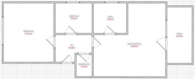 Helle 2-Zimmer Wohnung mit Balkon in Altenmünster