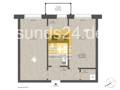 Neubau-Apartment zum Erstbezug - Südstadt - Marburg (2 Zi.)