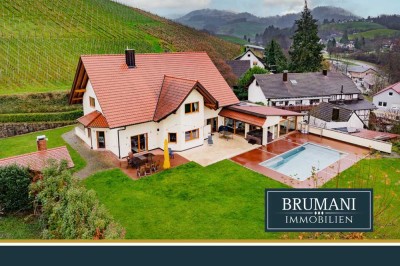 BRUMANI | Repräsentatives EFH mit eigener Wellness-Oase und Pool in ruhiger Lage von Sasbach