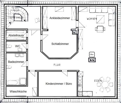 Geräumige und gepflegte 3-Zimmer-DG-Wohnung mit Einbauküche