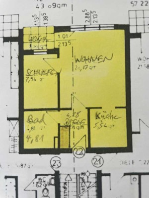 Top Lage: ruhige, citynahe 1,5 Zi-Wohnung mit Balkon im Martinsviertel