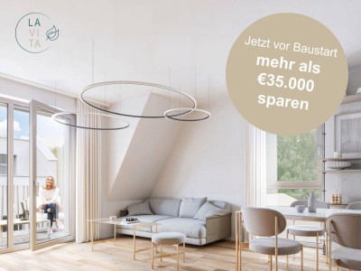 LAVITA - Dachgeschosswohnung in Langenzersdorf 4 Zimmer auf 88m² mit 2 Bädern und Südbalkon - jetzt Baustartaktion nutzen