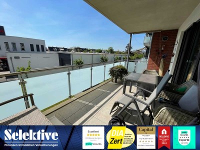 Top ausgestattete moderne 3-Zimmer-Wohnung mit Balkon, Aufzug & TG-Stellplatz in DU-Bergheim