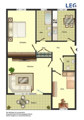 Demnächst frei! 3-Zimmer-Wohnung in Unna Königsborn