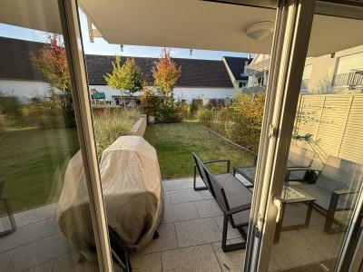 Neuwertige 3-Zimmer-Wohnung mit Terrasse und Garten in Karlsruhe