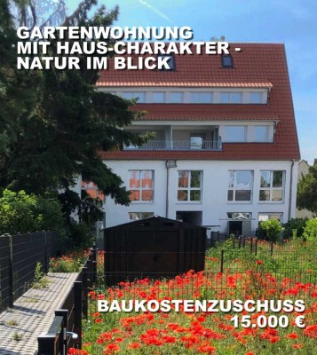 NATUR IM BLICK - GARTENWOHNUNG MIT HAUS-CHARAKTER