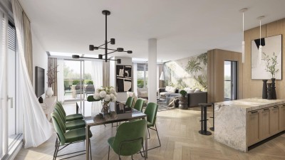 Traumhaftes 5-Zimmer Penthouse mit 2 Terrassen, großem Dachgarten und toller Aussicht - TWIN ESTATES